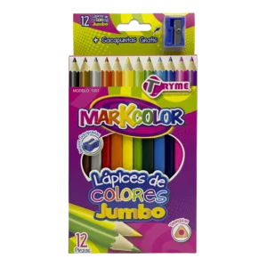Lápices de Color Triangulares Jumbo MarkColor Tryme 12 piezas