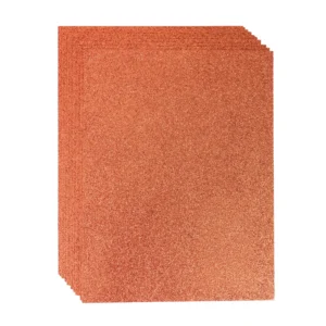 Foamy Carta Diamantado 10 piezas Anaranjado